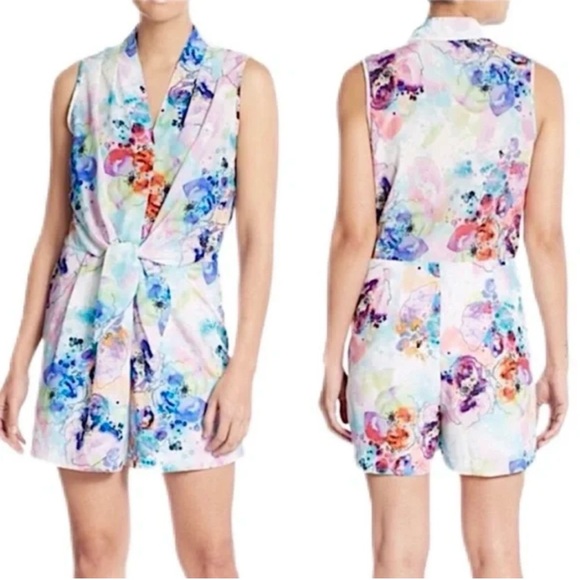 AmandaU. Pants - NWT Amanda U. Floral Multicolor Jumpsuit Small
